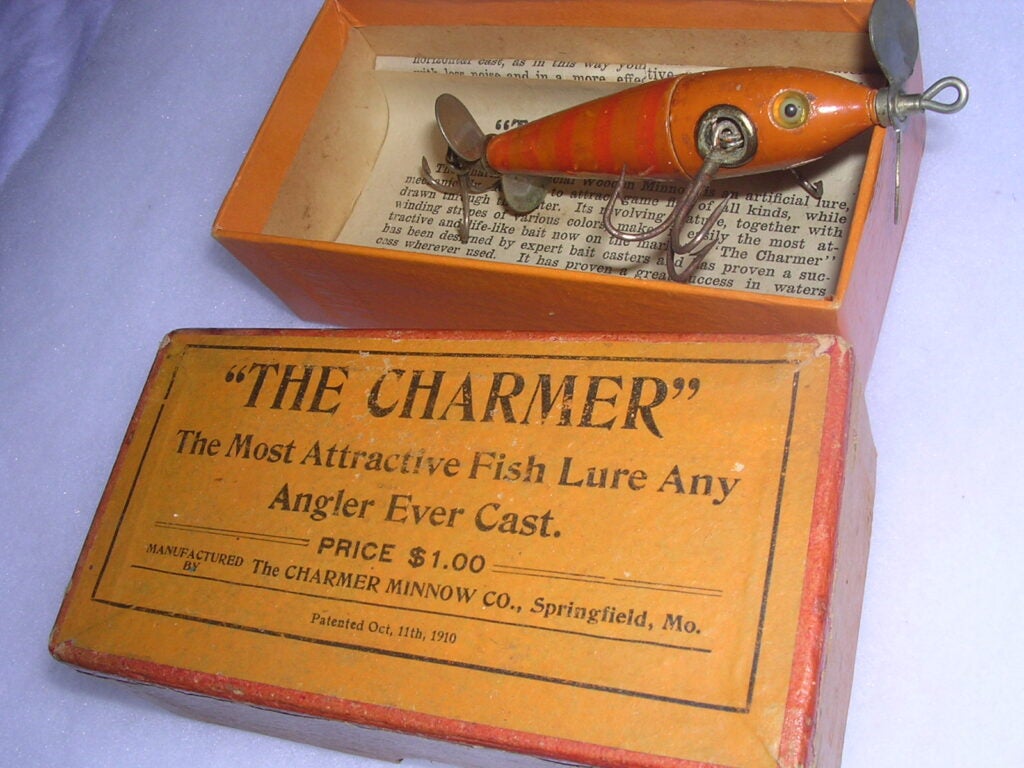 Vintage and Collectable Fishing Lure Display Case (lures not included)