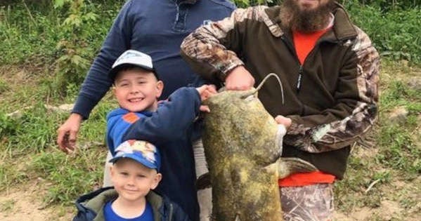 7-Year-Old Catches 83-Pound Catfish in Tennessee