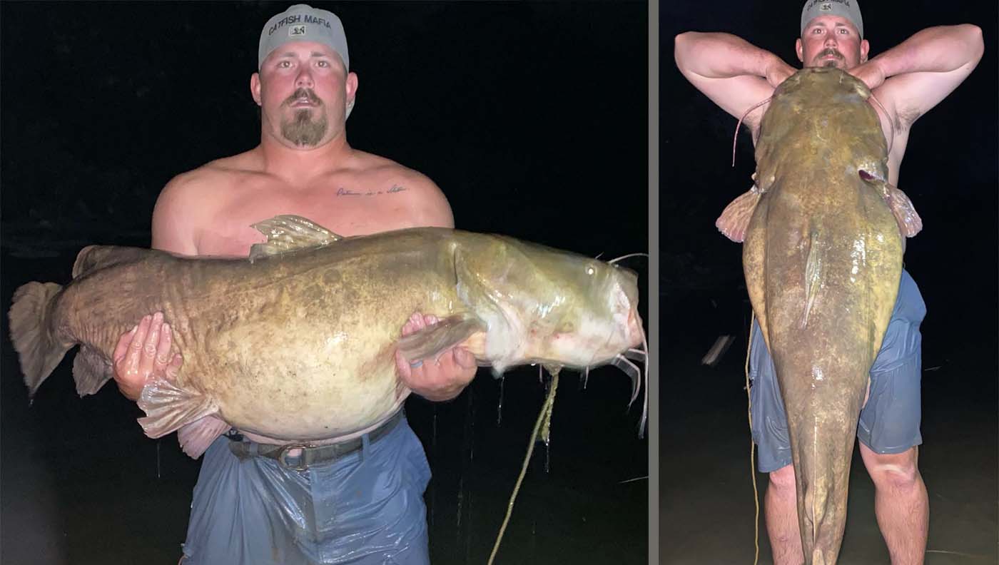 Oklahoma Noodler Grabs 106-Pound Catfish from East Texas Lake