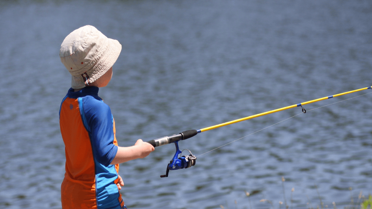 Kid's Fishing Pole Kit -4Pcs/Set- Toddler Fishing Pole Combo - Youth  Telescopic Portable Rod - Kids Fishing Gear