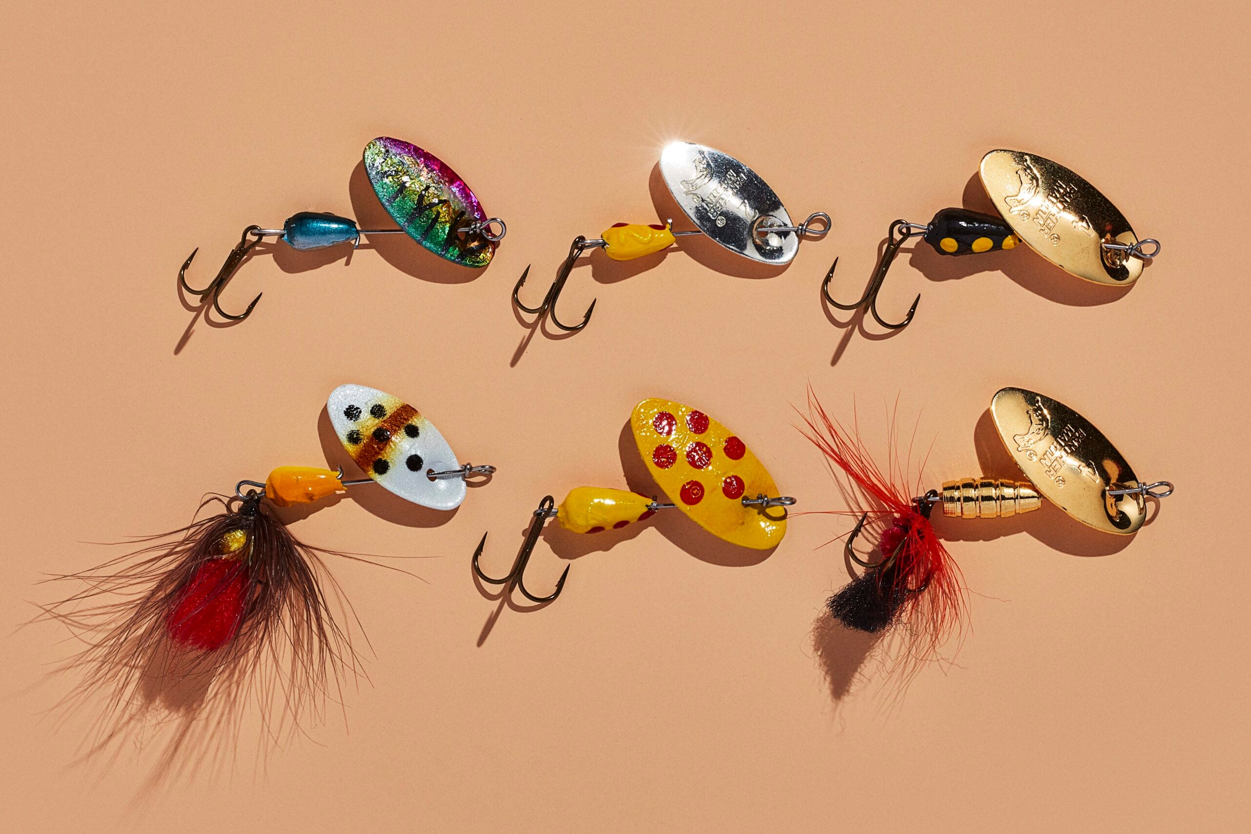 10 set 9 Pieces/lot Multi-color Metal Fishing Lures Spoon Spinner Baits  Single Hook Tackle : : Sports & Outdoors