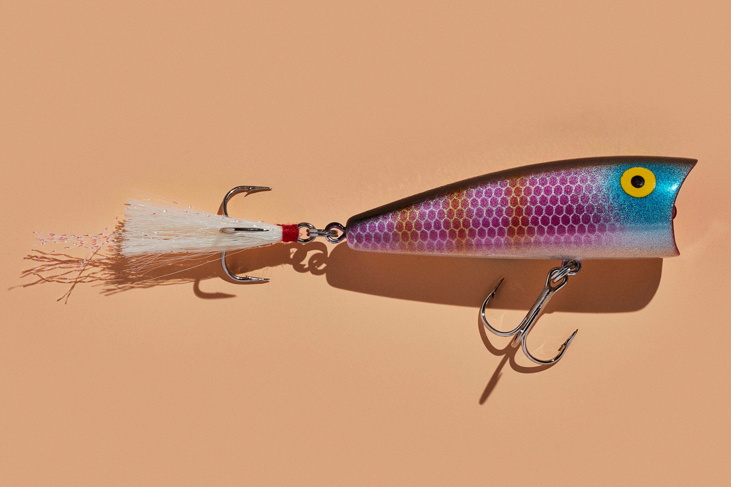 B.S. Fish Tales Wiggler Fishing Lure, Pink/Black, Plugs 