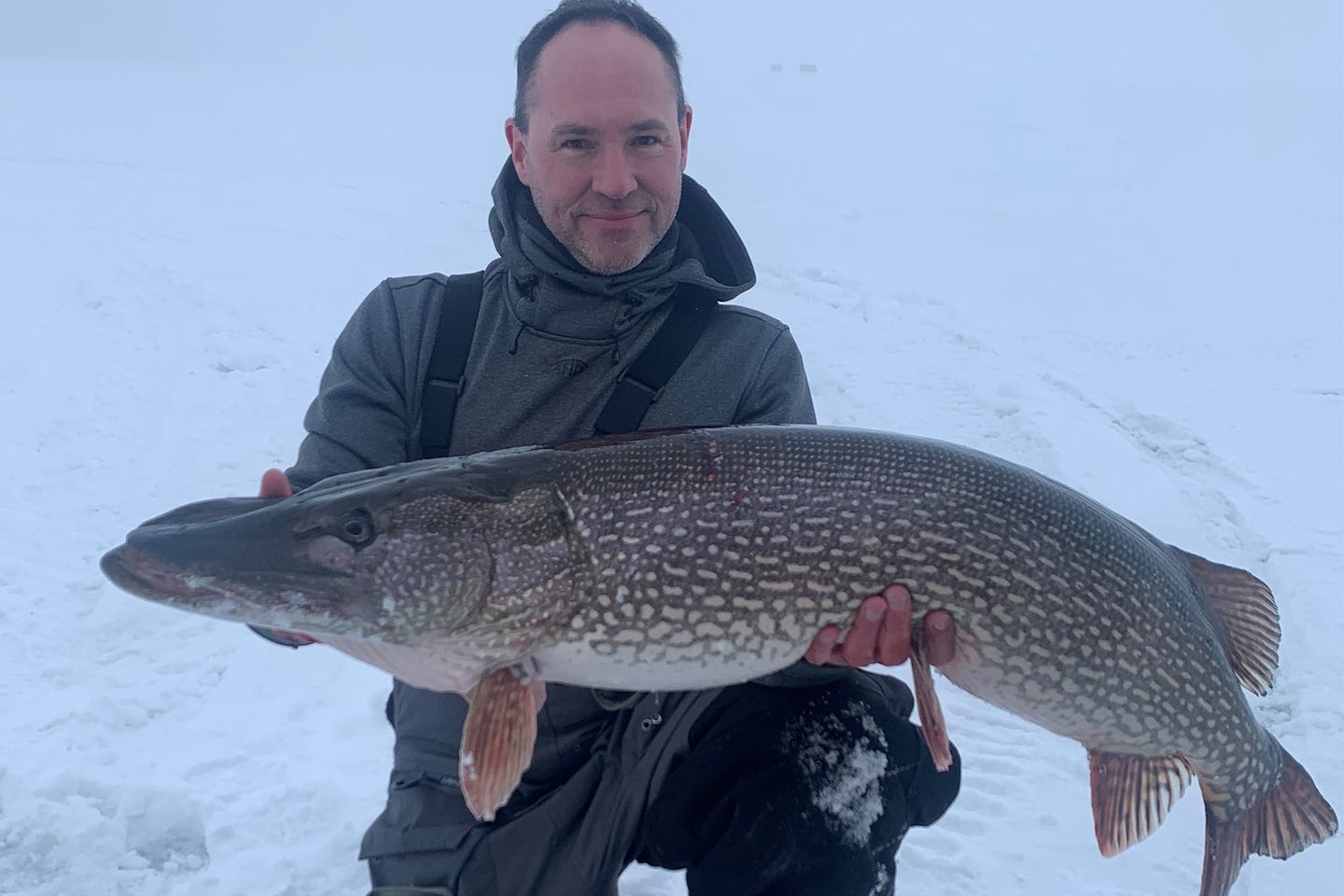 Ice Angler Catches State Record Pike in Minnesota