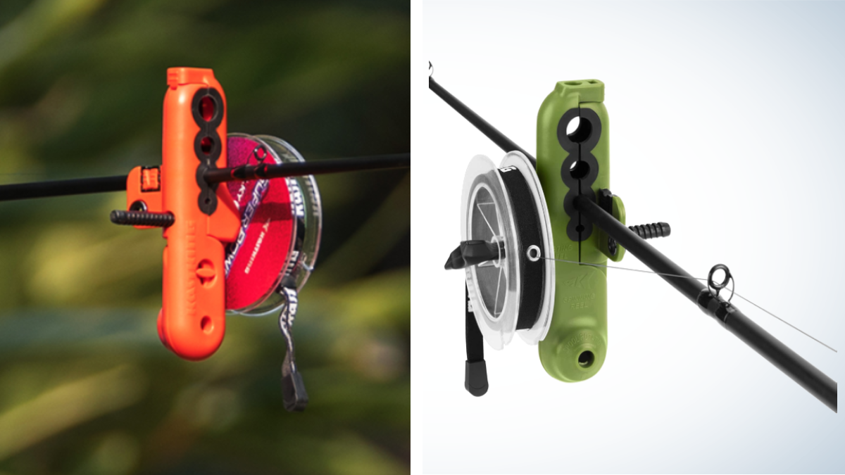 This Fishing Line Spooler Has A Built-In Cutter—And It's Just $23 Right Now