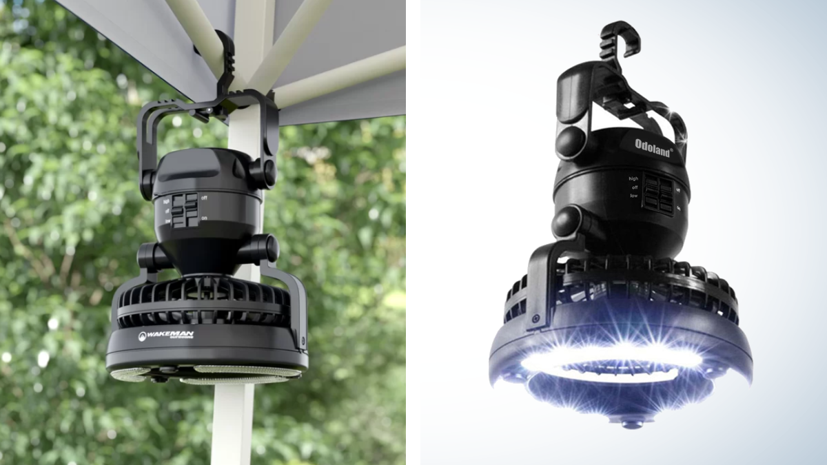 This LED Camping Lantern Has a Built-In Fan—And It's Only $17 Right Now
