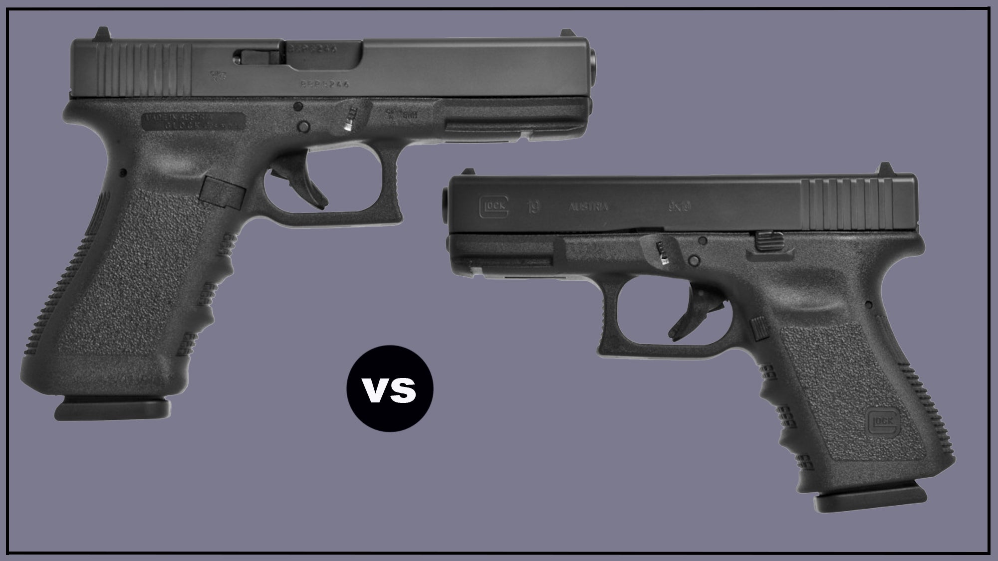 Glock 19 vs Glock 26 