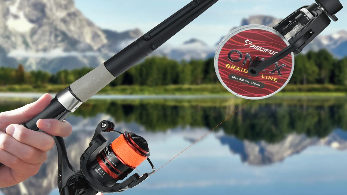 Premium Photo  Fishing line is smoothly spooled onto a spinning