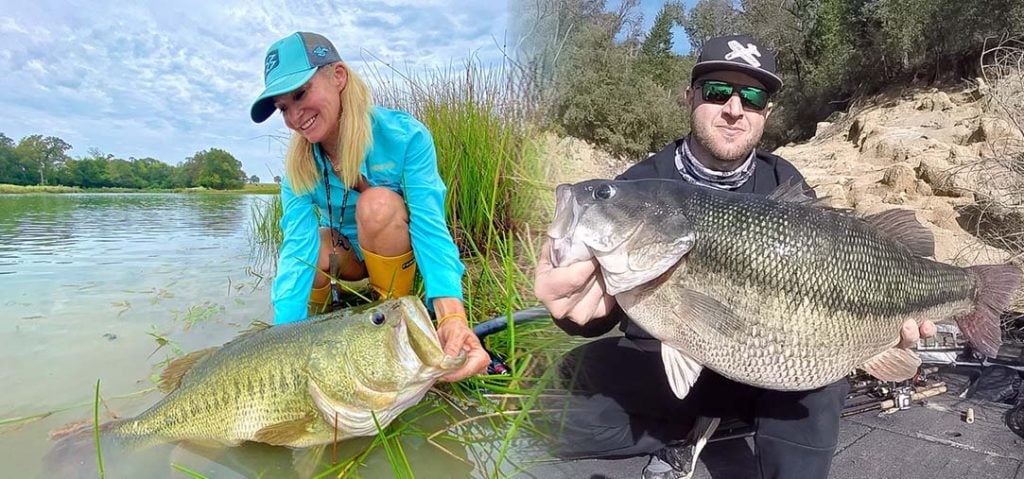 anglers with big largemouth bass