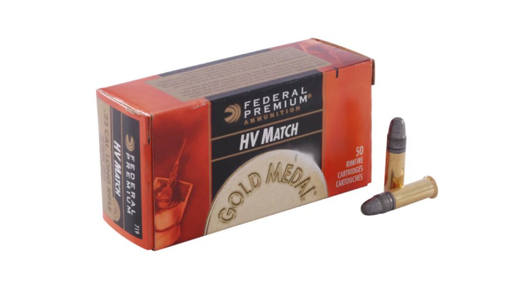 Federal Premium Gold Medal Target 40-grain RN 22 LR ammo