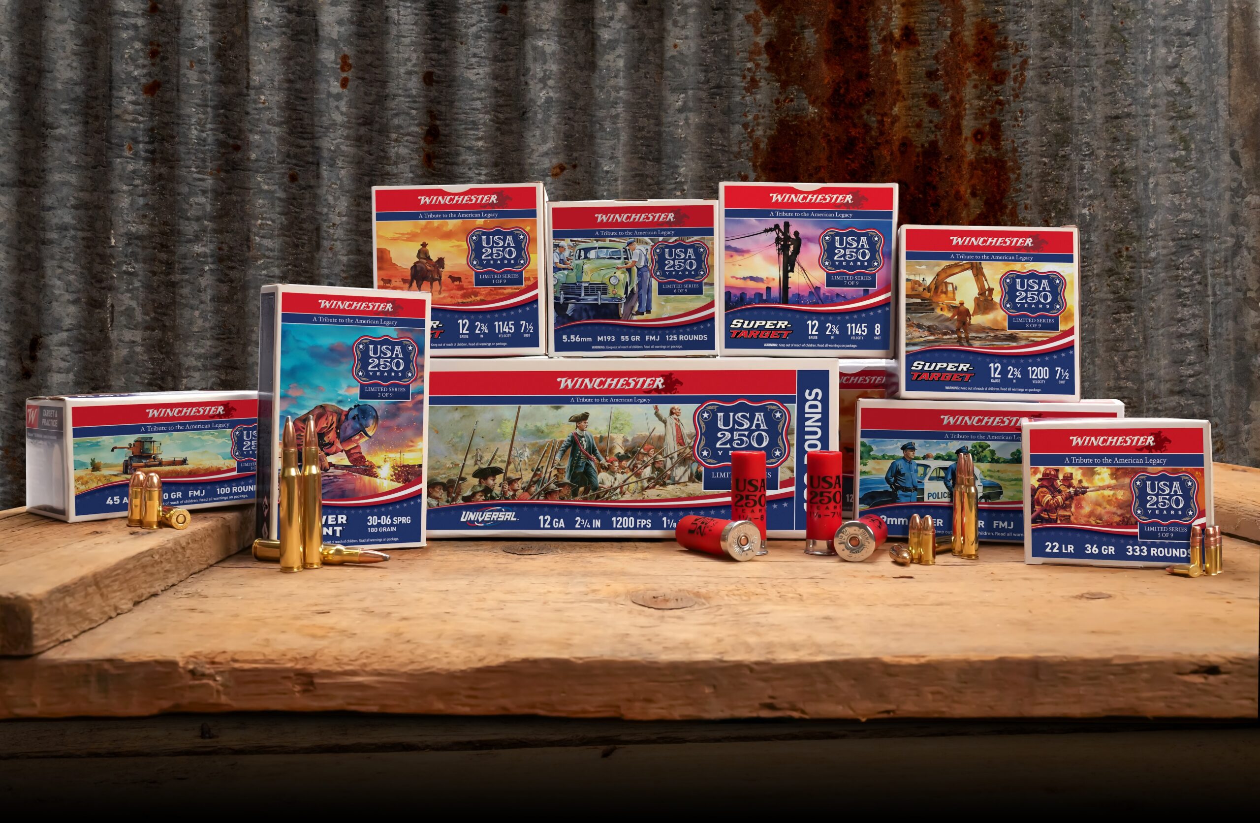 Winchester's new 250th Anniversary Commemorative Series ammo.