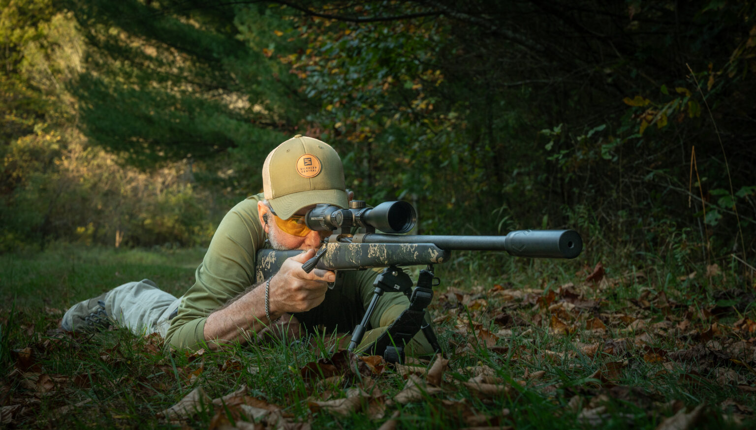 Richard Mann shooting from the prone position
