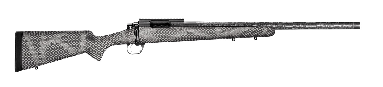 Proof Glacier Ti bolt-action rifle on a white background.