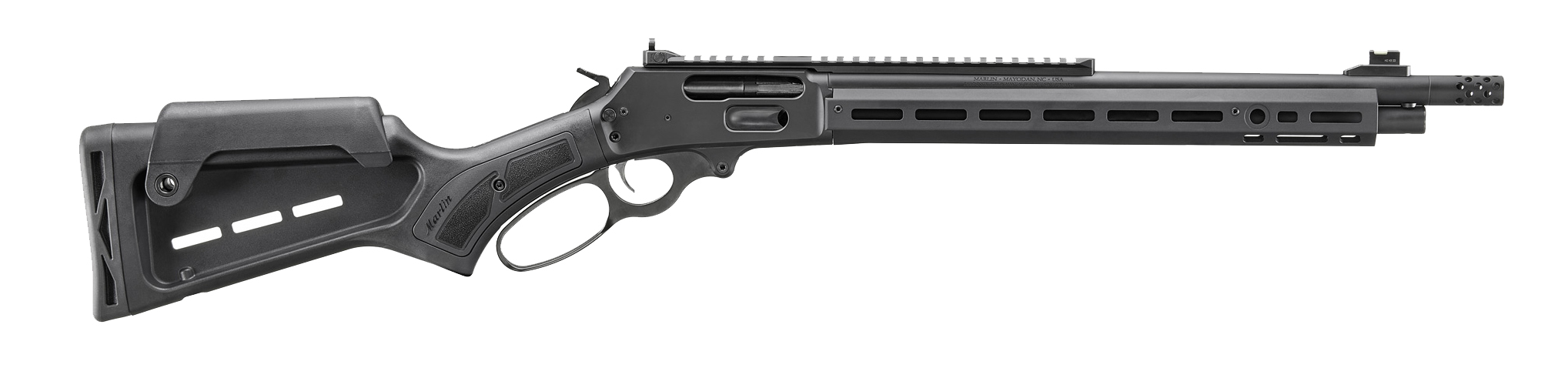 The Marlin Dark series lever action rifle on a white background