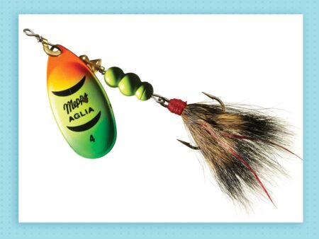 The Making of a Mepps Aglia Lure Mepps Aglia size 4 spinner fishing lure with firetiger blade and bucktail hook