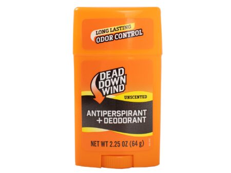 10 Things To Consider When Stocking Up On Scent Elimination Products Dead Down Wind unscented antiperspirant deodorant stick 2.25 oz orange container