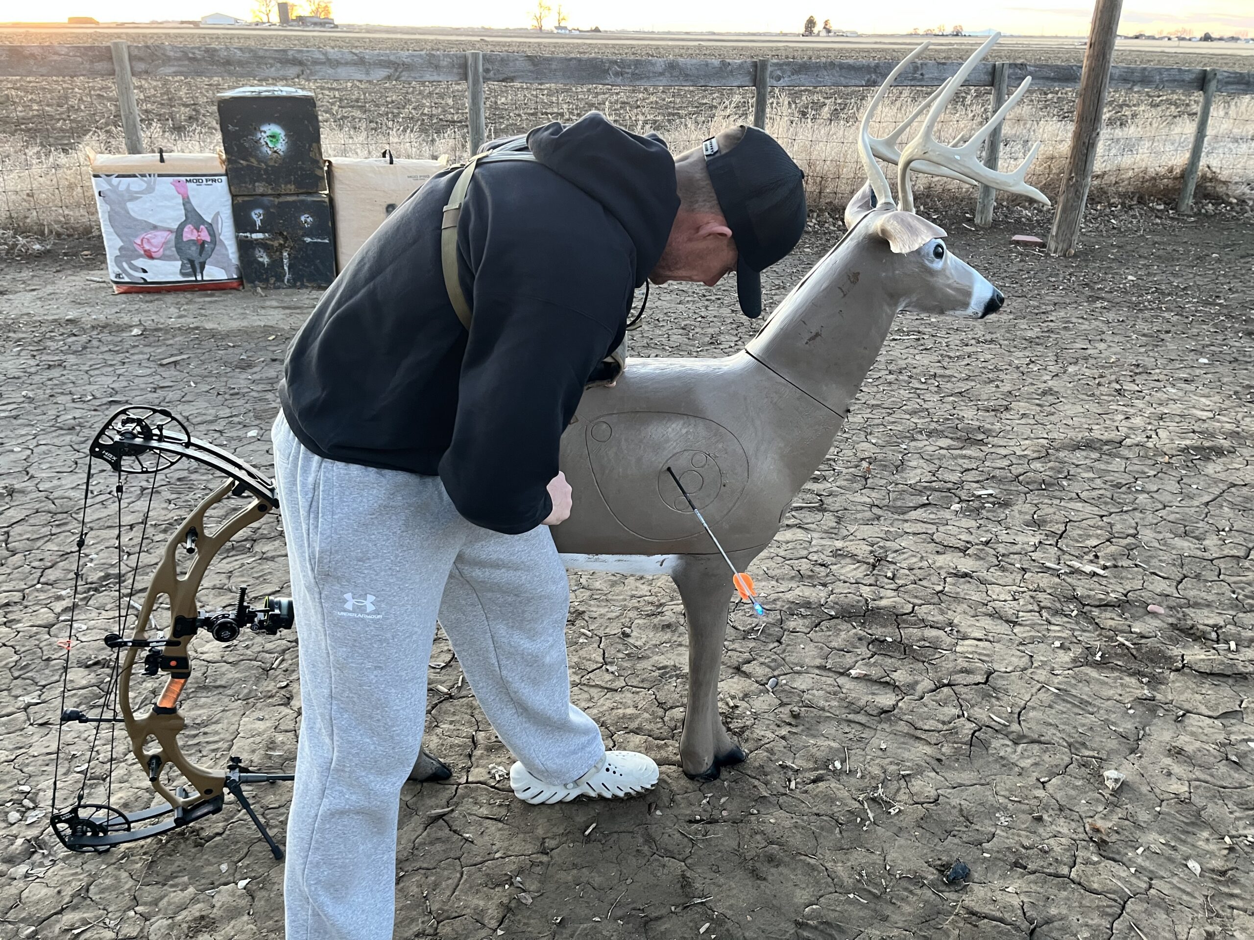 The Delta McKenzie QuivAR 3D archery target.