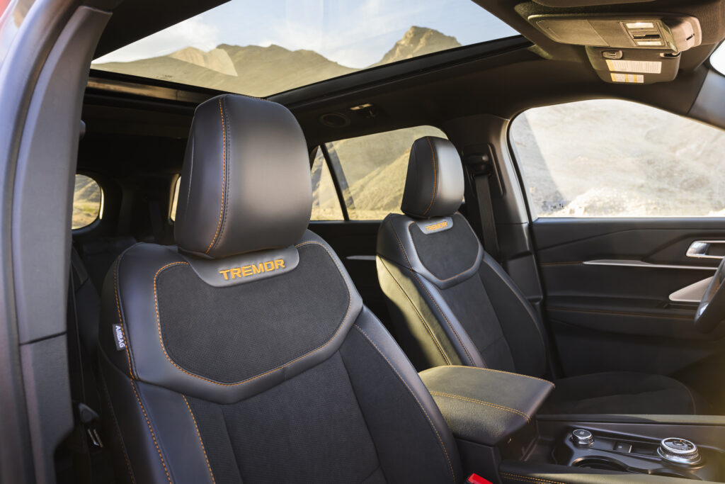 Interior of a Ford Explorer