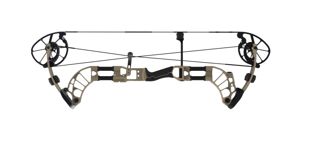 Prime Divide compound bow on a white background. 