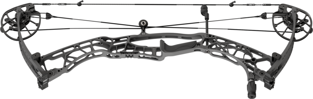 The Hoyt Alpha AX-3 compound bow on a white background. 