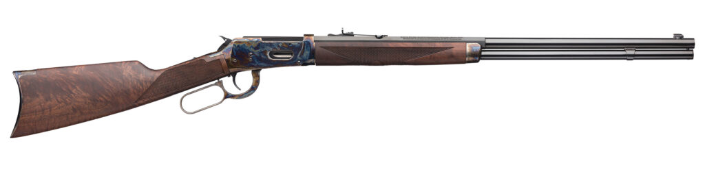 Winchester Model 94 Deluxe on a white background.