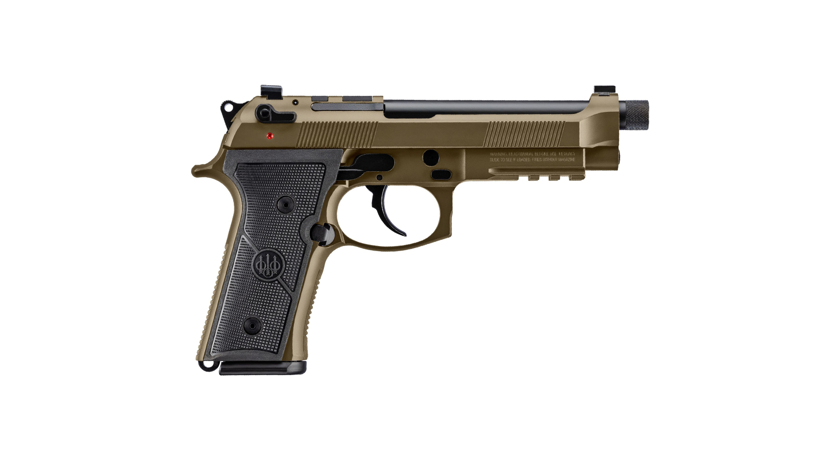 Beretta M9A4 Overlanding Nomad Bronze on white