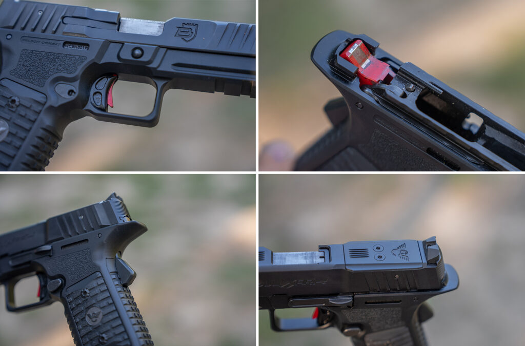 Closeup photos of the Wilson Combat Bulwark's features.