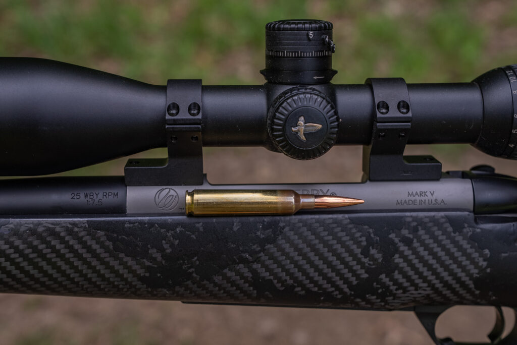 Weatherby Mark V Backcountry Guide Ti profile with cartridge