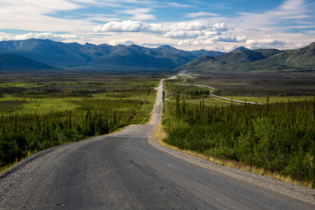 Public Land Transfer in Alaska Raises Questions for Hunters and Anglers A view of the Dalton Highway in Alaska.
