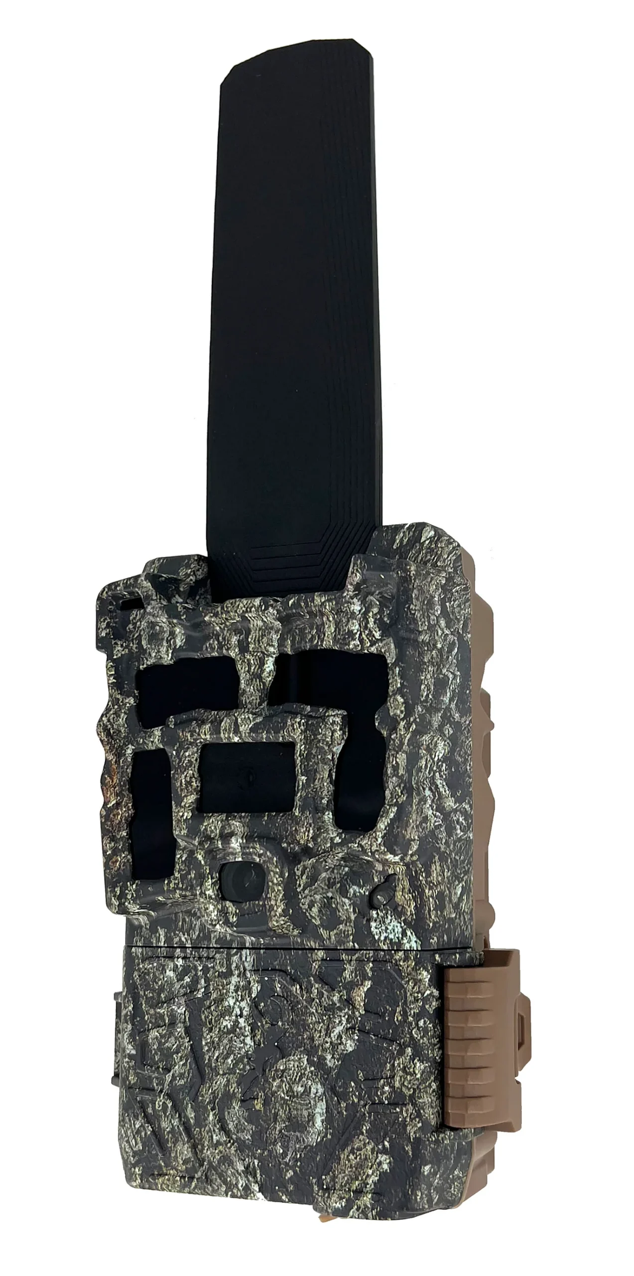 Browning Defender Pro Scout MAX HD DV cellular trail camera on white backround