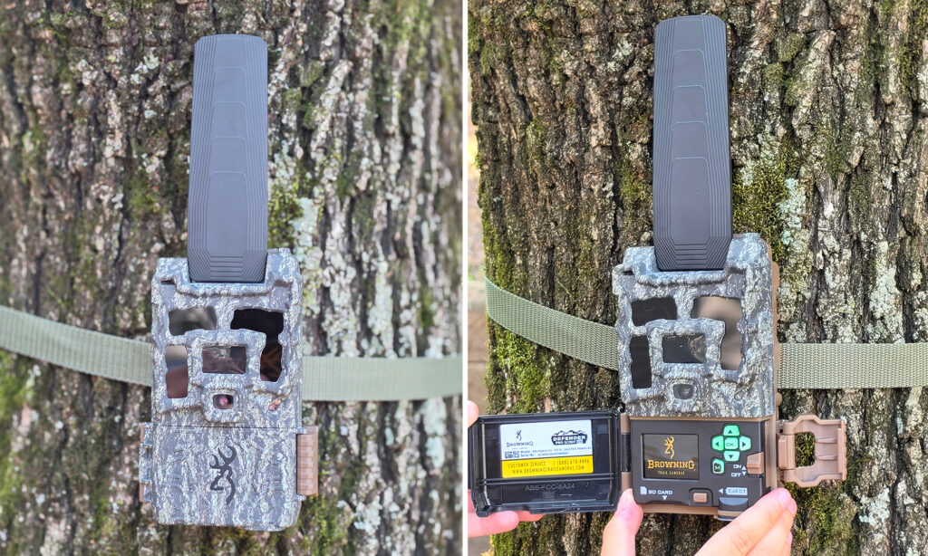 Browning Defender Pro Scout MAX HD DV closed and open
