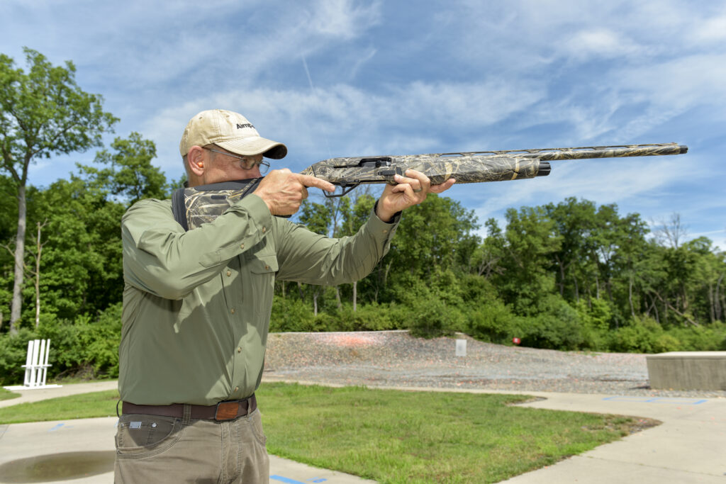 Phil Bourjaily shoots the Beretta AX400 shotgun
