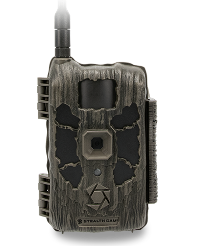 Stealth Cam Deceptor Max 3 cellular trail camera on white background