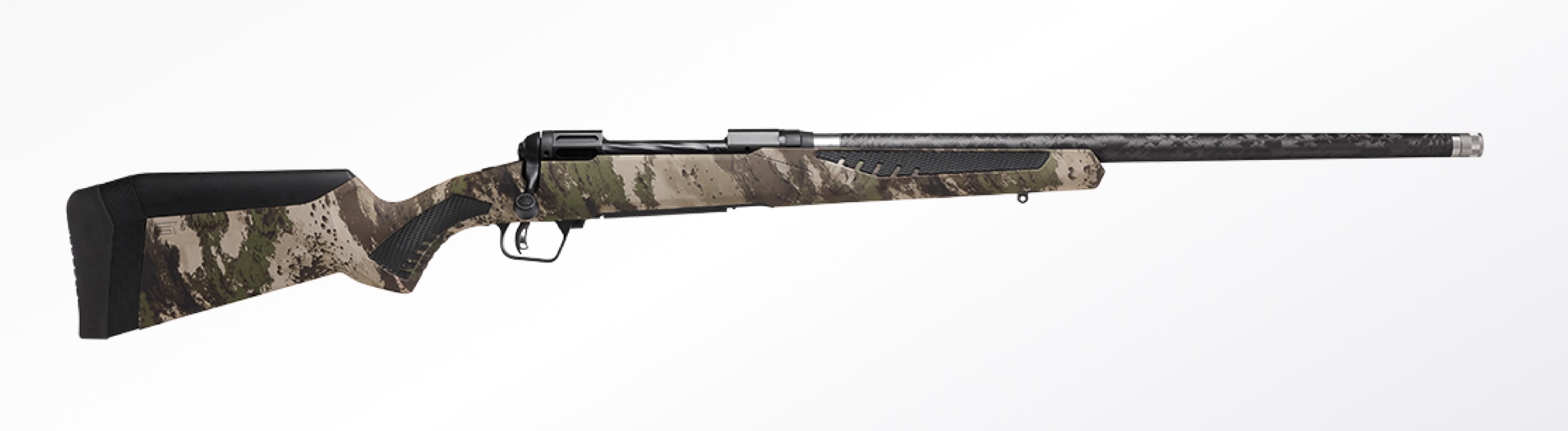 Savage 110 Ultralite rifle on white background