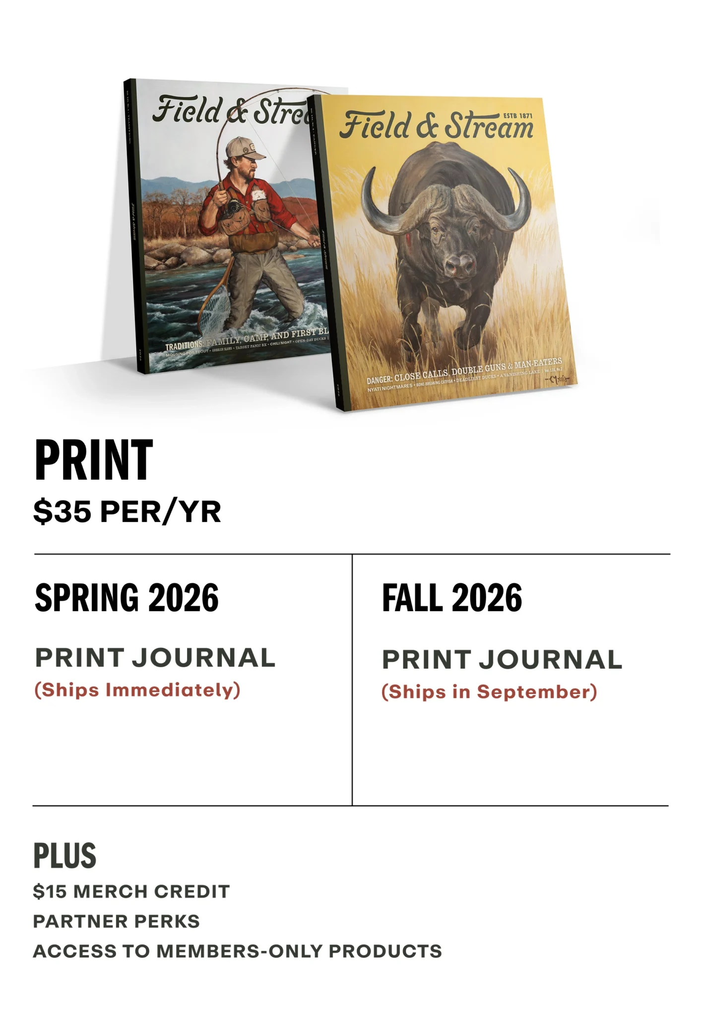August Print Membership information box