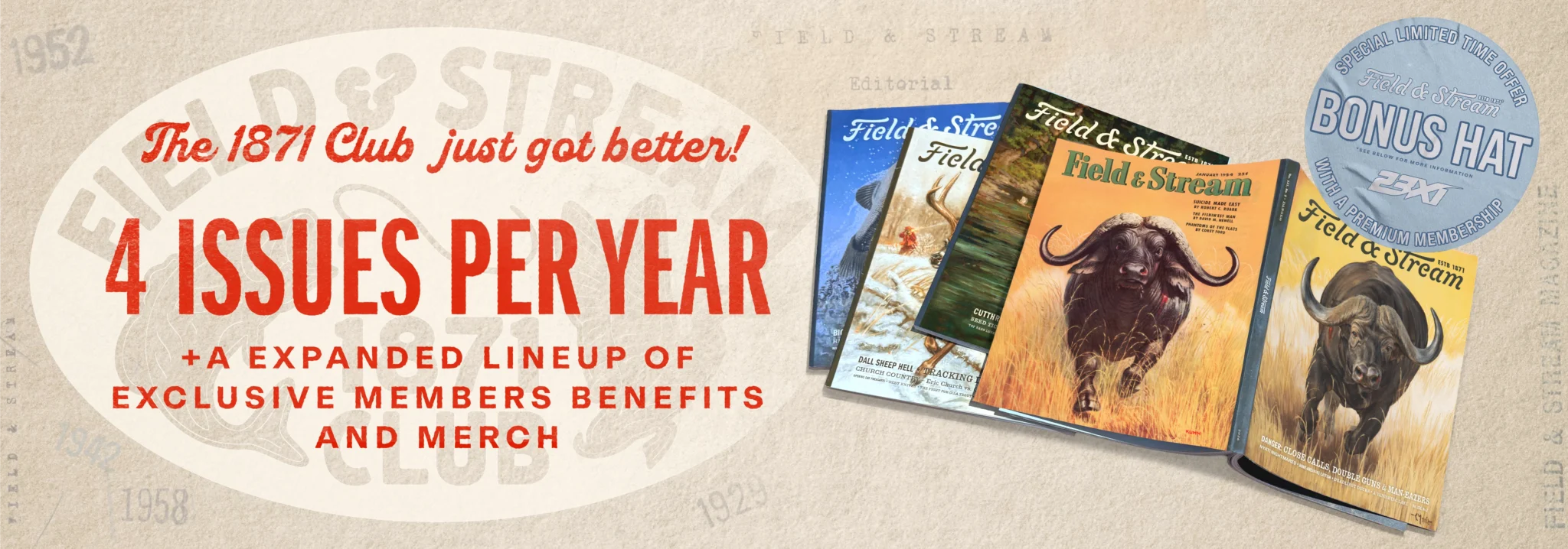 1871 club just got better, now 4 journals a year and much more