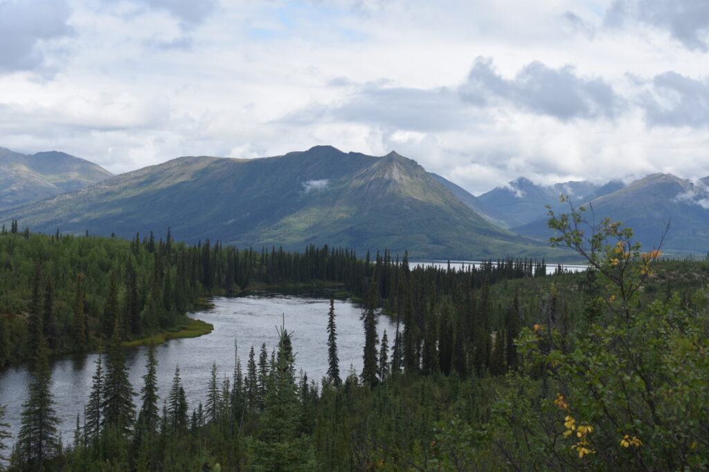 The outlet of Walker Lake in Alaska's Gates of the Arctic National Park.