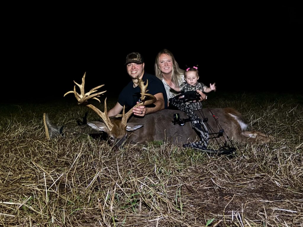North Carolina Hunter Arrows 190-Class Whitetail After Multi-Year Chase A North Carolina bow hunter poses with a trophy whitetail.