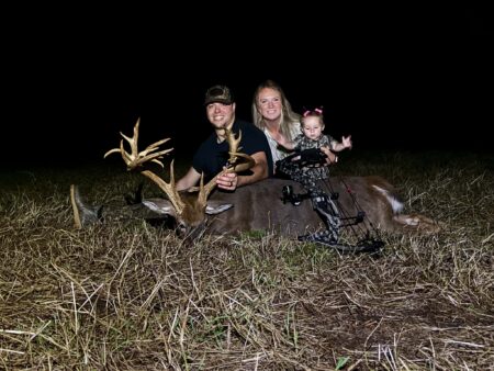 North Carolina Hunter Arrows 190-Class Whitetail After Multi-Year Chase A North Carolina bow hunter poses with a trophy whitetail.
