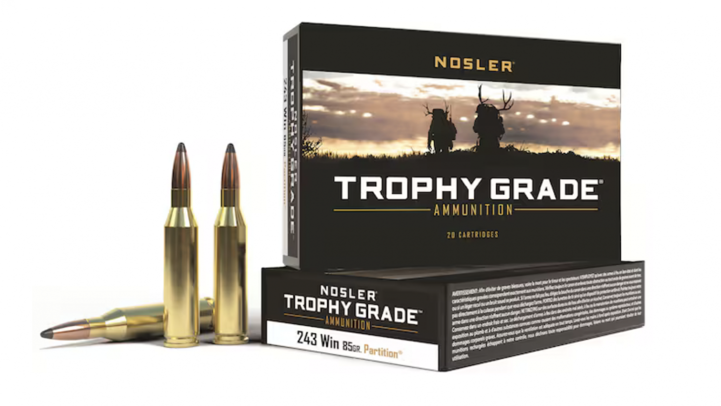 Nosler partition 243 winchester ammo.