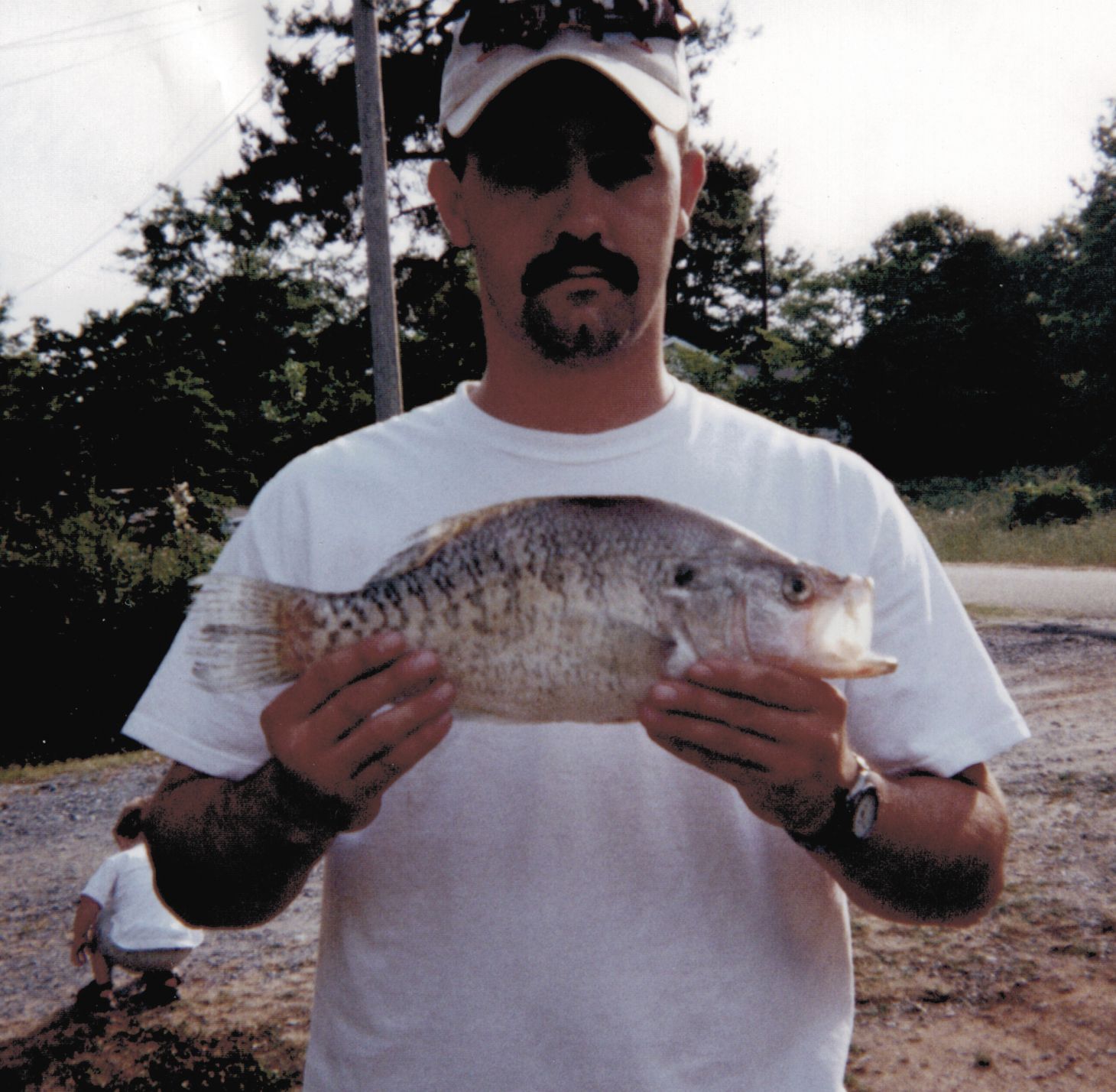 A 4-pound, 9-ounce Missouri white crappie taken from a farm pond.