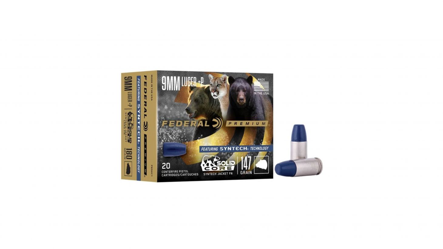 A box of Federal 9mm ammunition.