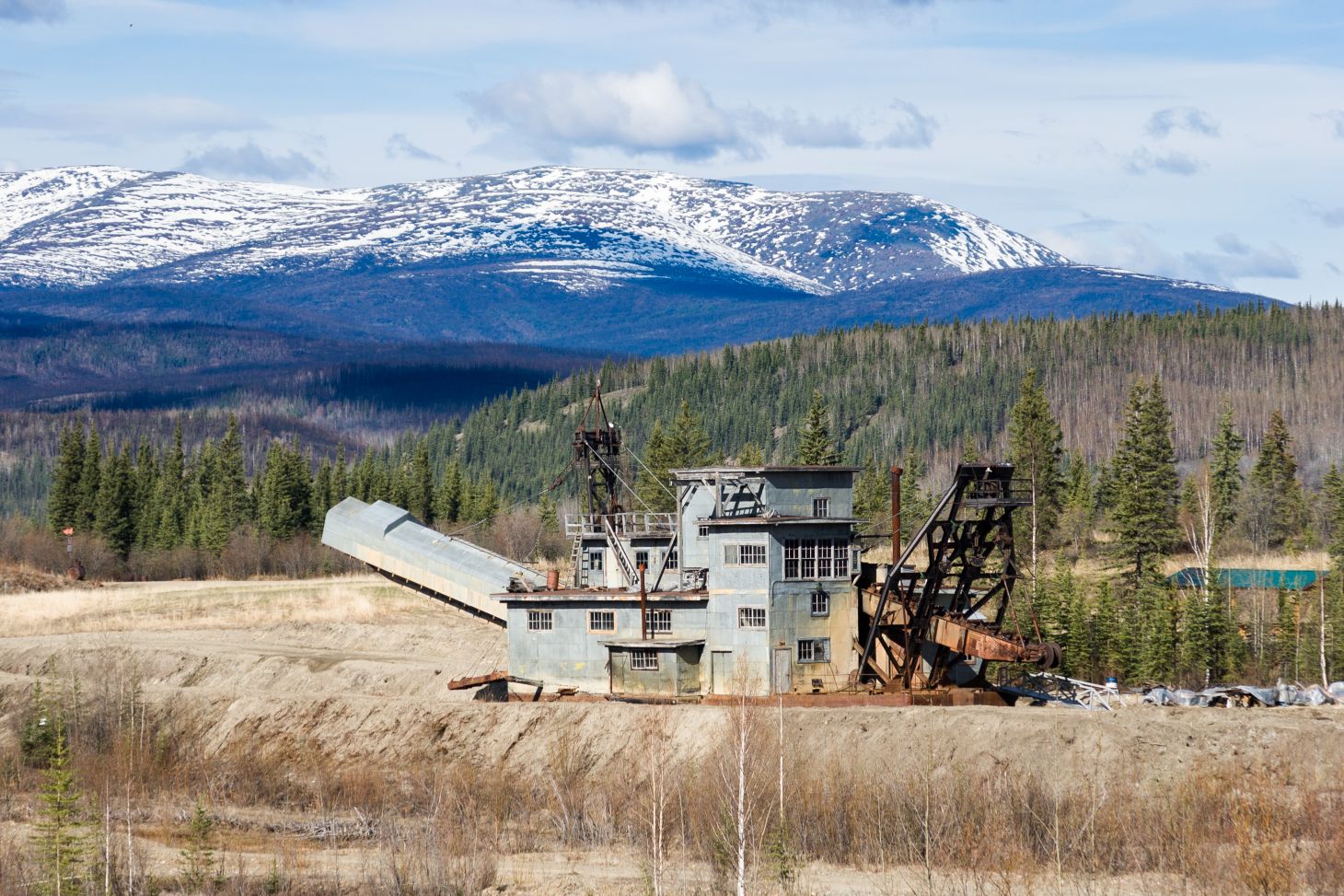 A defunct gold mine on federal land in Alaska. 
