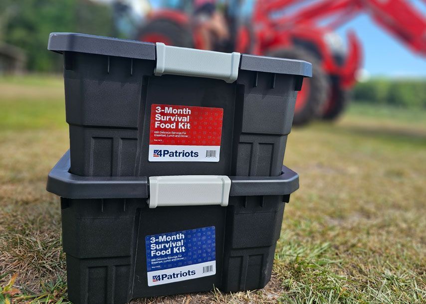 4Patriots 3-Month Survival Food Kit Totes