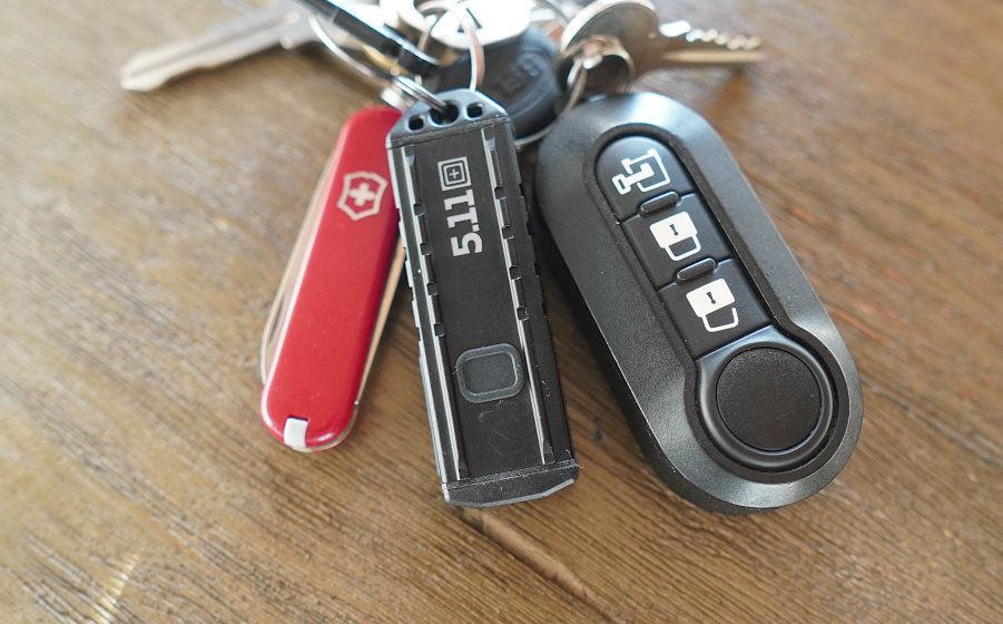 5.11 Tactical Deploy K-USB flashlight on keychain ring