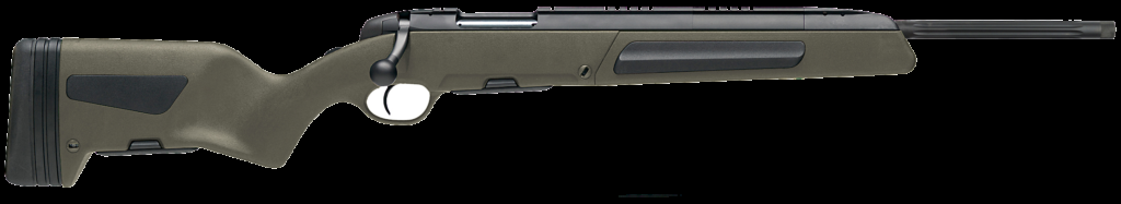 The Steyr Scout Rifle on a white background.