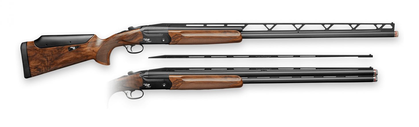 Fabarm Elos N2 Allsport Type T XL trap shotgun on a white background. 