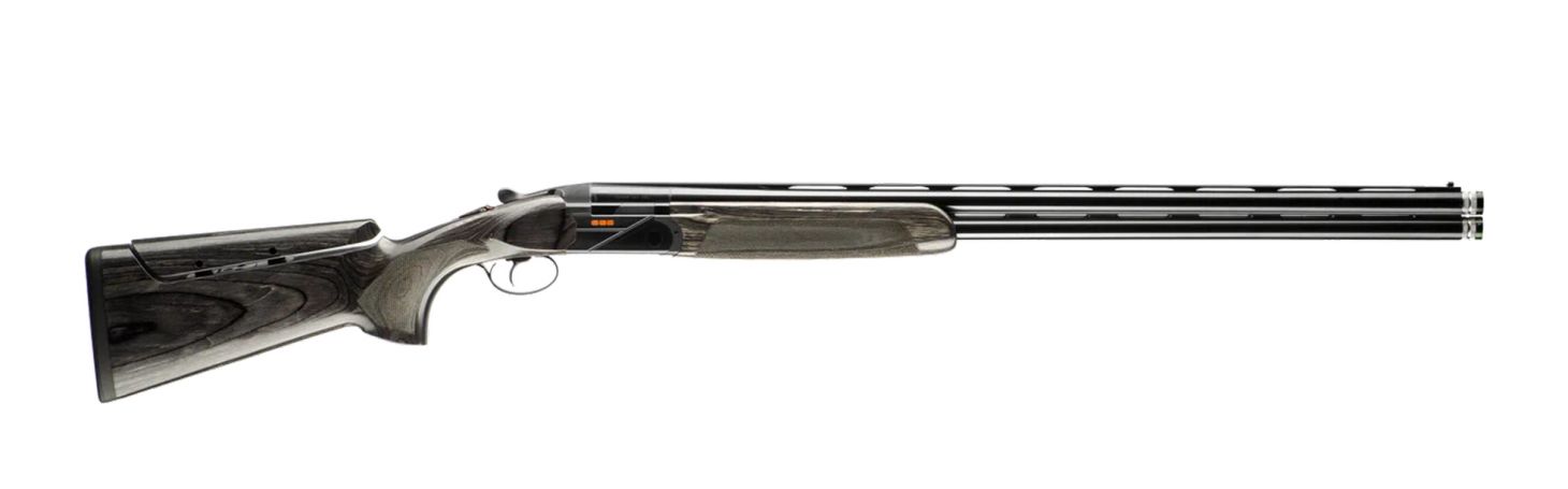 The new Beretta 688 Performance over-under shotgun on a white  background.