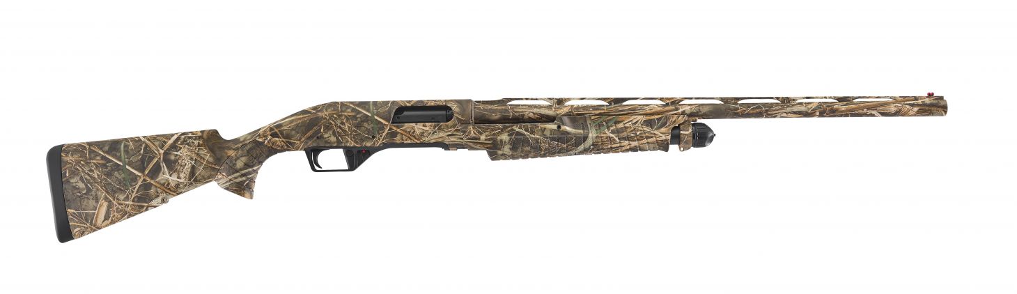 The new Benelli Nova 3 pump shotgun on a white background. 