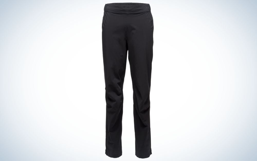 Black Diamond Stormline StretchÃ‚ are the best rain pants for hiking.