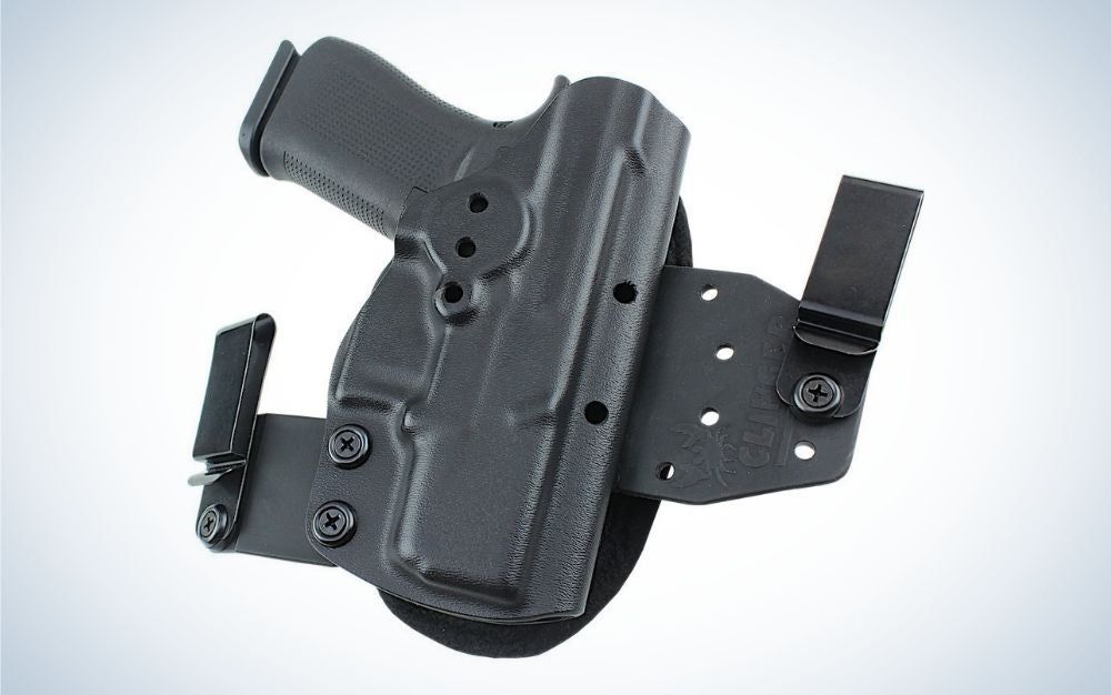 Clinger Holstersâ IWB/OWB Hinge is the best for concealed carry.